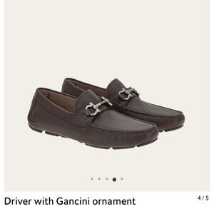 Ferragamo Driver with Gancini ornament WORN ONCE